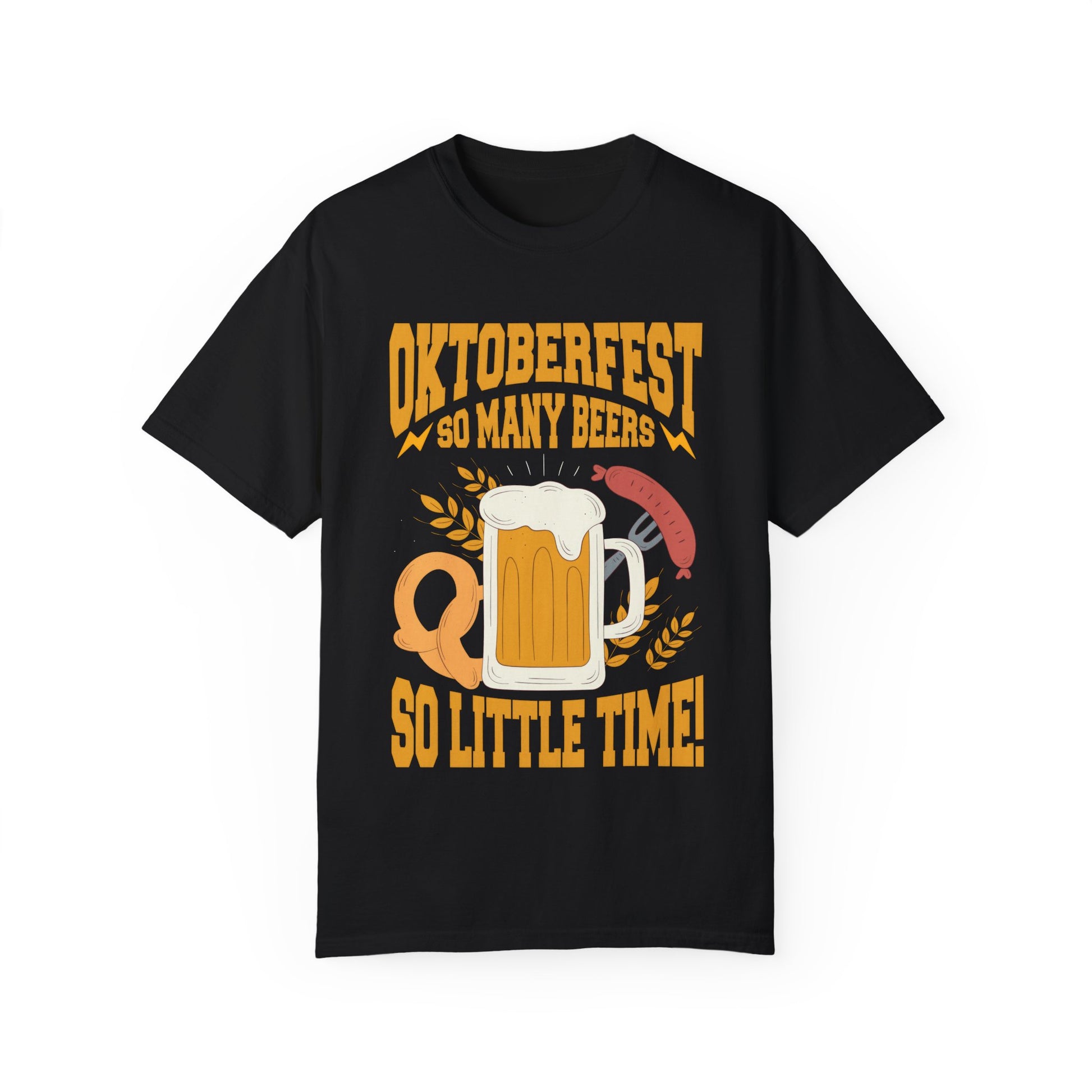 Oktoberfest Graphic Unisex T-Shirt - Celebrate with Beer & Pretzels