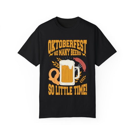 Oktoberfest Graphic Unisex T-Shirt - Celebrate with Beer & Pretzels