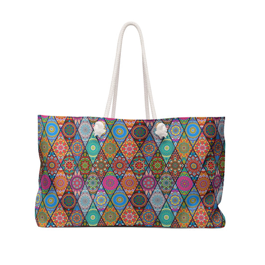 Mandala Argyle Weekender Bag