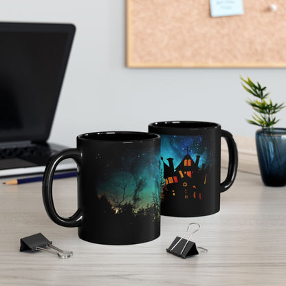 Halloween Night Ride  Black Mug (11oz, 15oz)