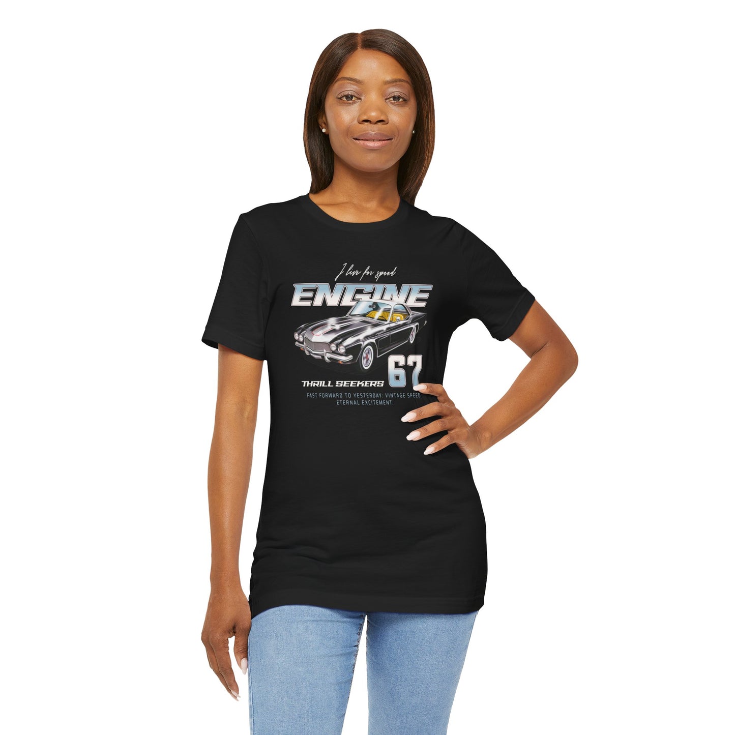 I Live For Speed Engine Unisex Jersey Short Sleeve Tee