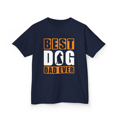 Best Dog Dad Ever Design - Kids Heavy Cotton™ Tee