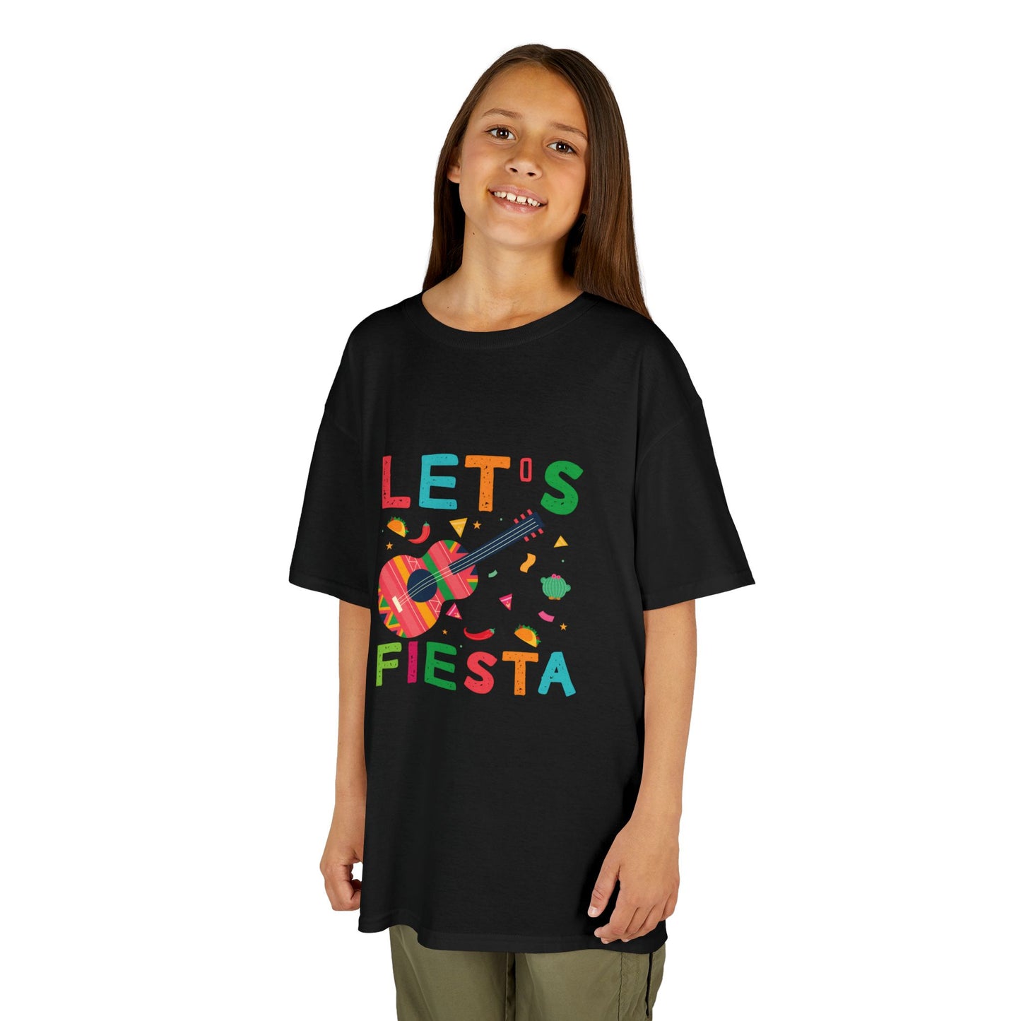 Kids Fiesta Guitar Tee - Fun and Colorful Kids T-Shirt for Celebrations