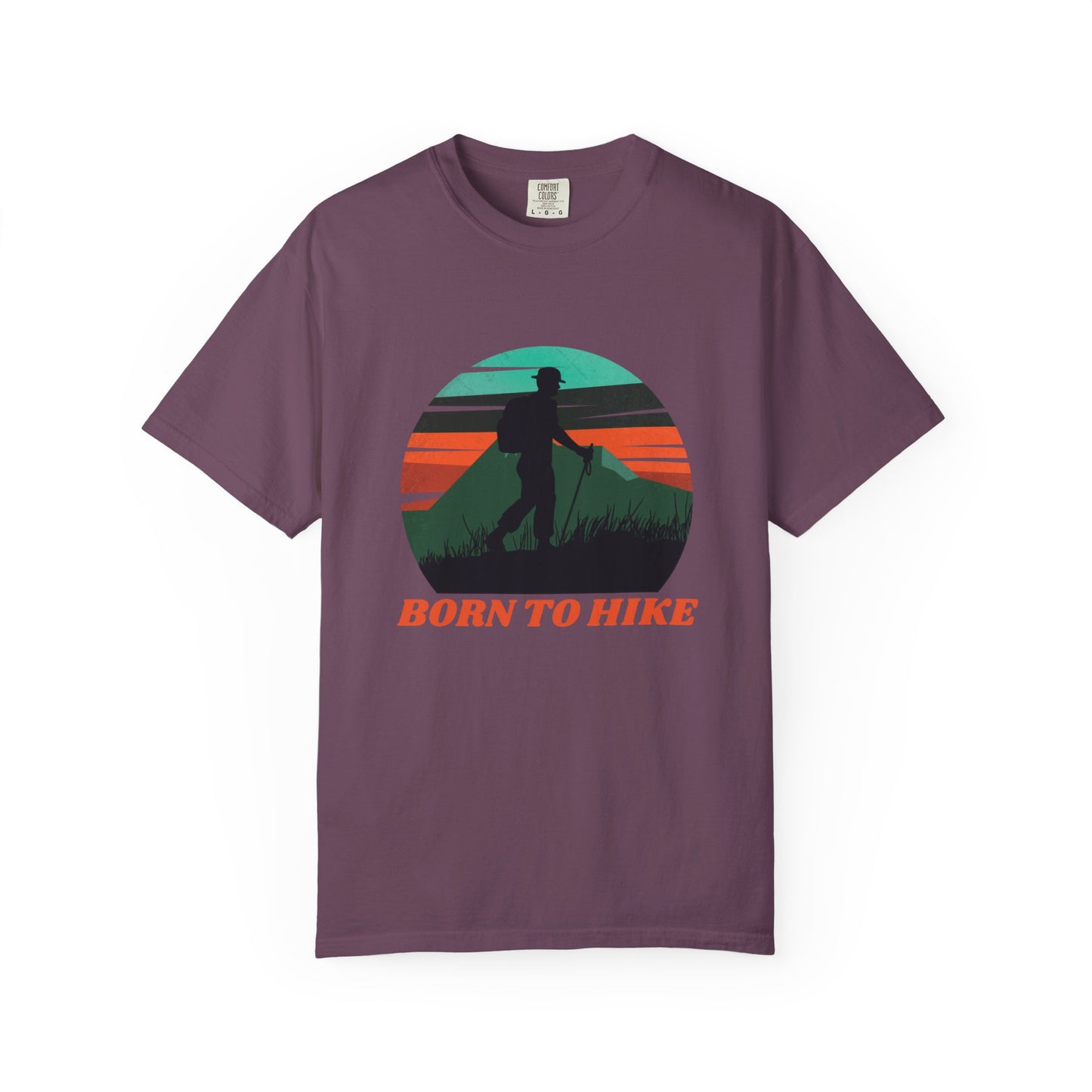Camiseta unisex teñida Born To Hike
