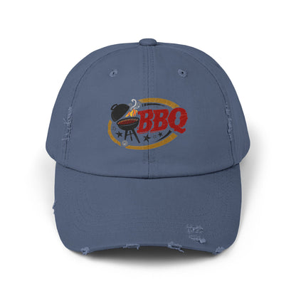 Unisex Distressed BBQ Cap - Perfect for Grill Lovers