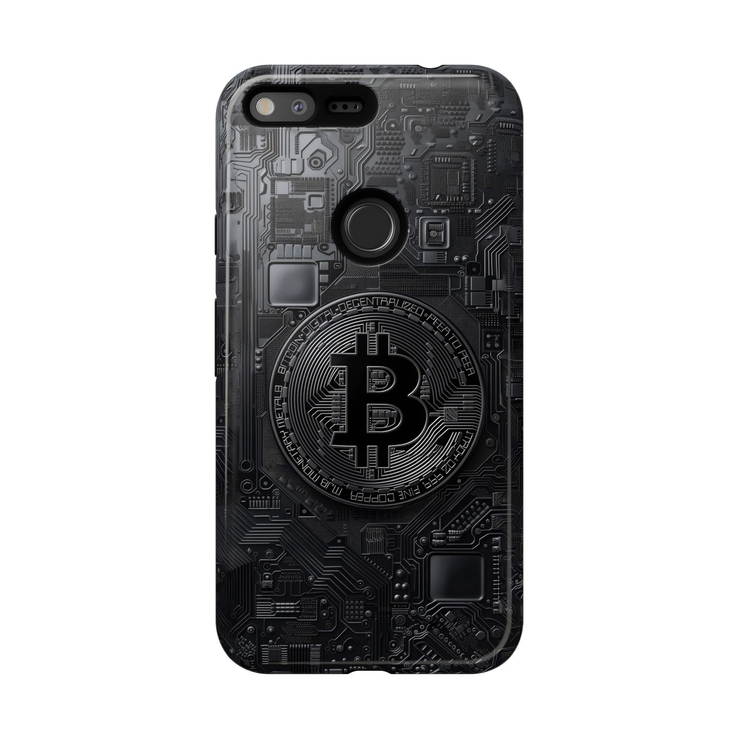 Bitcoin Google Pixel Tough Phone Case, Cryptocurrency Protection Cover