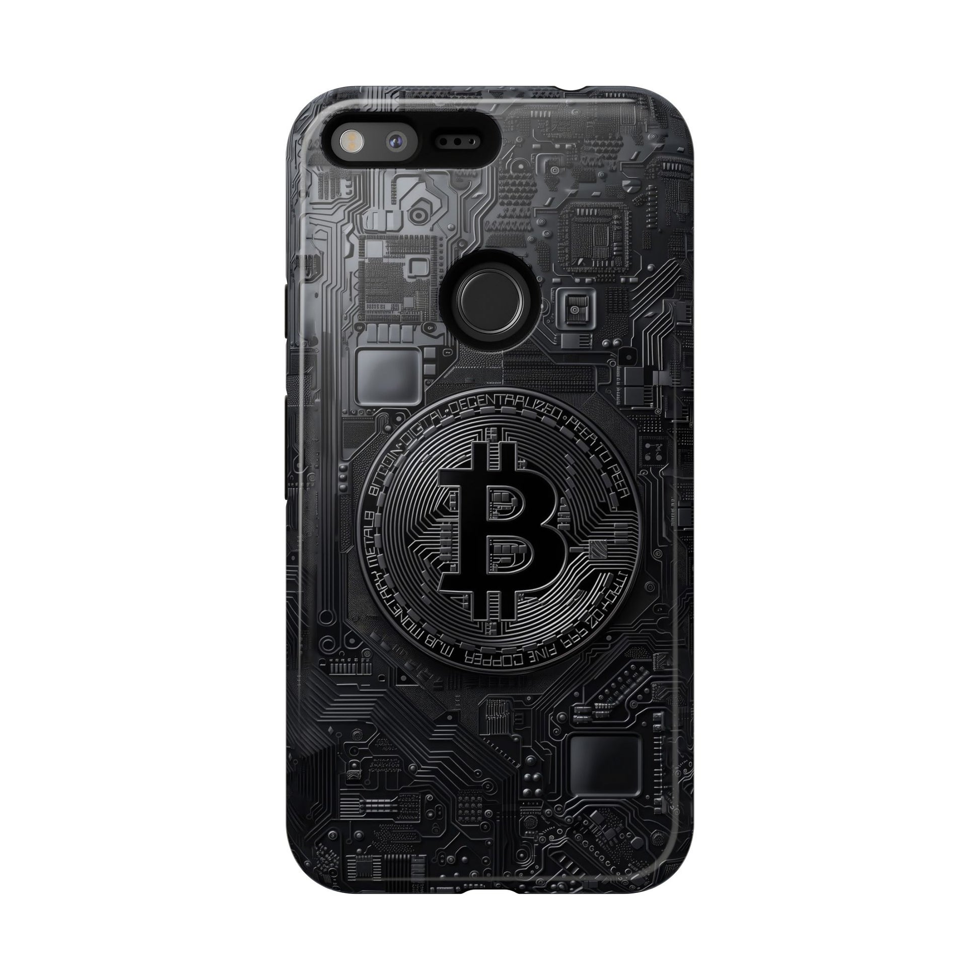 Bitcoin Google Pixel Tough Phone Case, Cryptocurrency Protection Cover