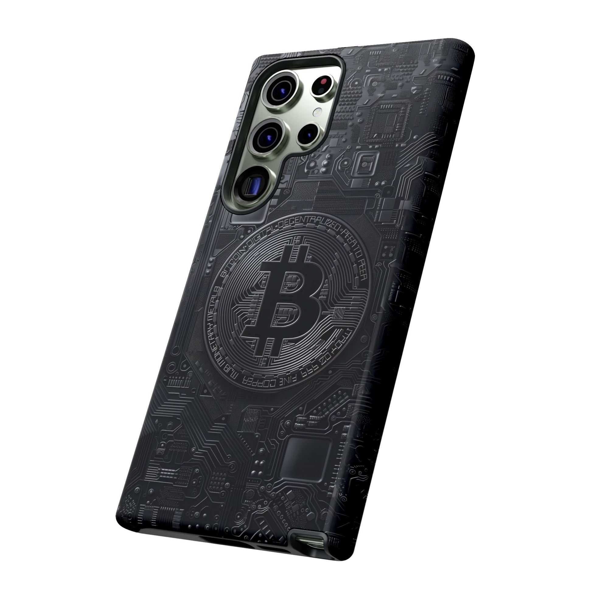 Bitcoin Samsung Tough Phone Case, Cryptocurrency Protection Cover