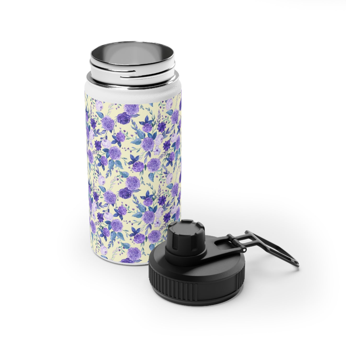 Violet Stainless Steel Water Bottle, Sports Lid