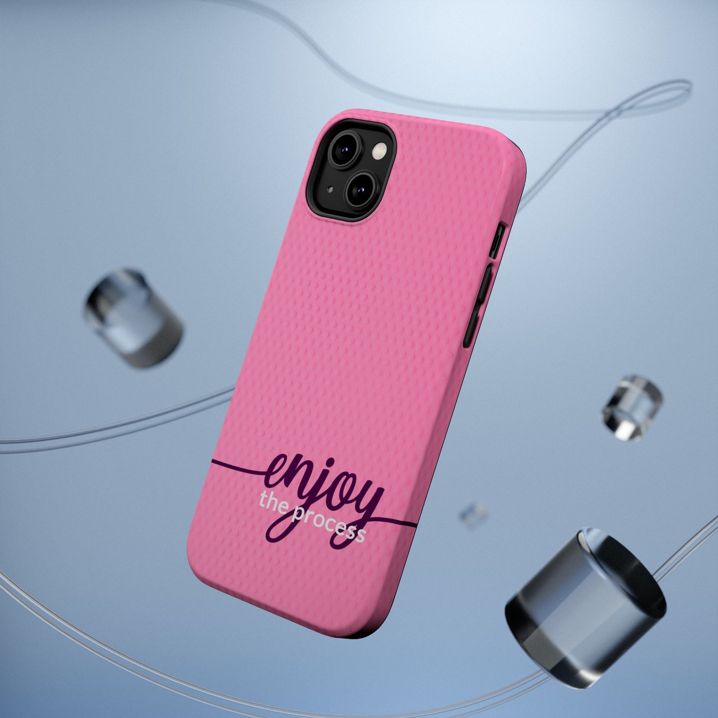 Enjoy the Process Magnetic Case - Motivational Pink Phone Cover for Women