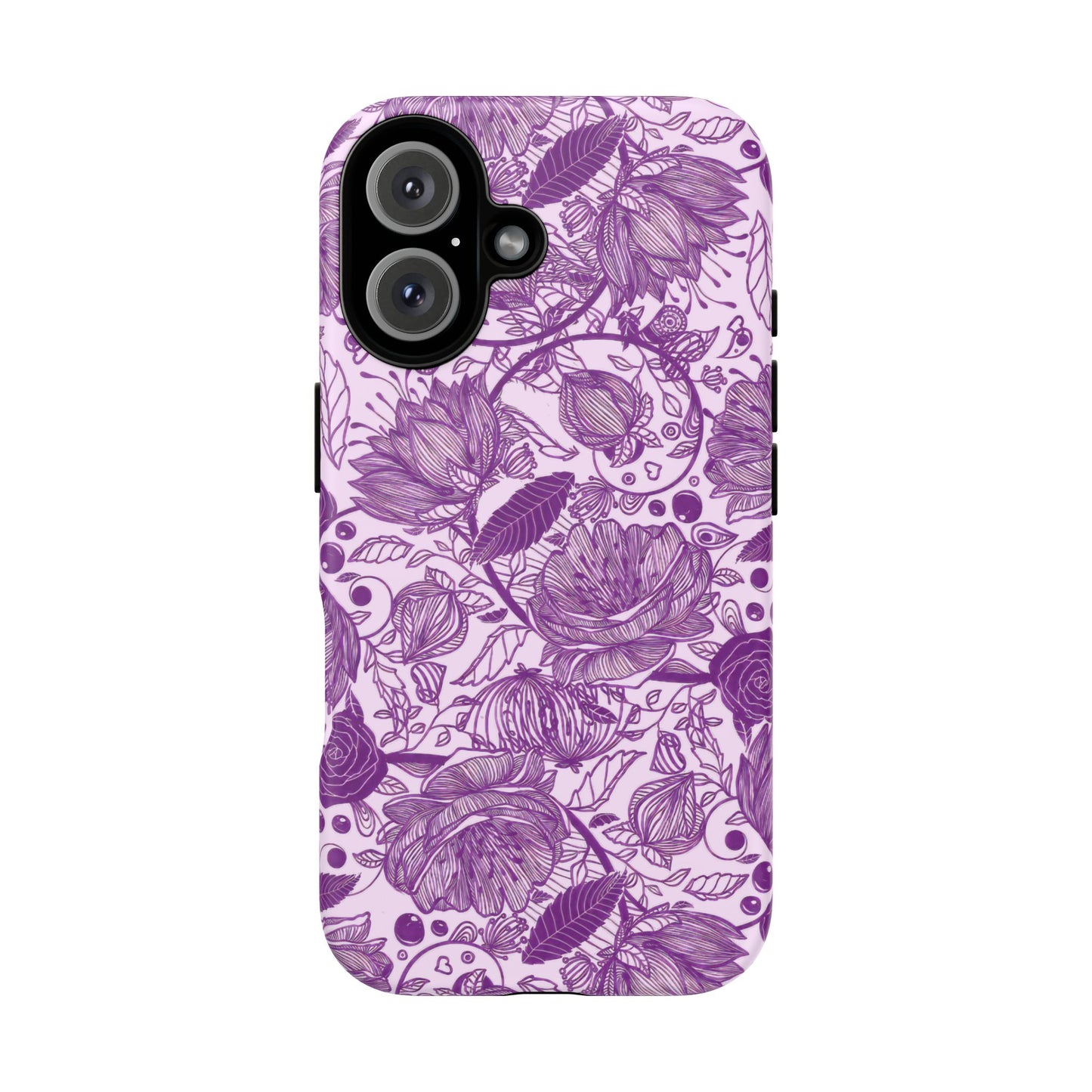 Graphical Garden: Purple Edition iPhone Tough Cases