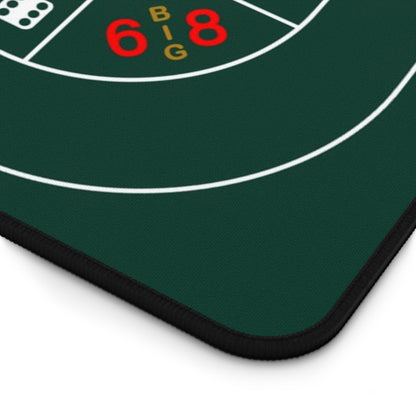Casino Craps 2 Desk Mat — 2-in-1 Gaming Surface / Green