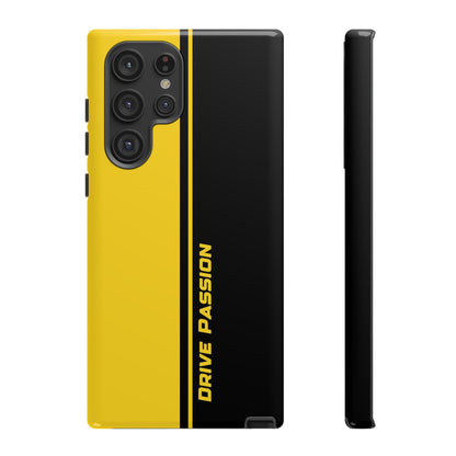 Drive Passion Tough Case – Bold Yellow & Black Design