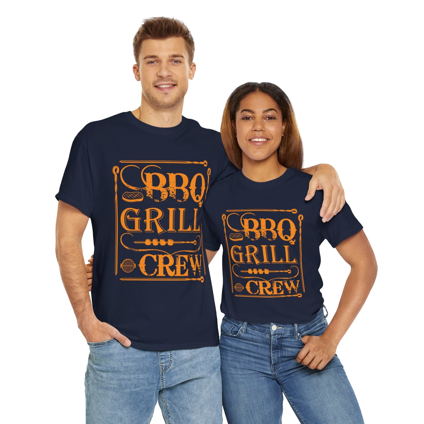 BBQ Grill Crew Unisex Heavy Cotton Tee - Perfect for BBQ Lovers and Summer Gatherings