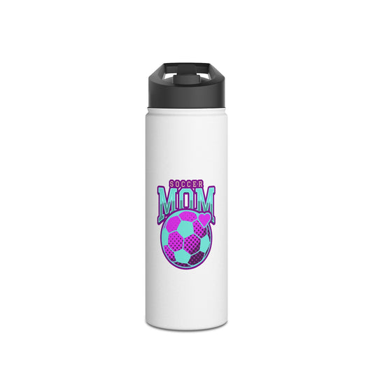 Soccer Mom Stainless Steel Water Bottle, Standard Lid