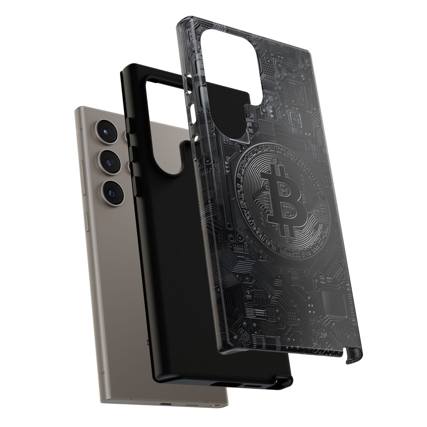 Bitcoin Samsung Tough Phone Case, Cryptocurrency Protection Cover