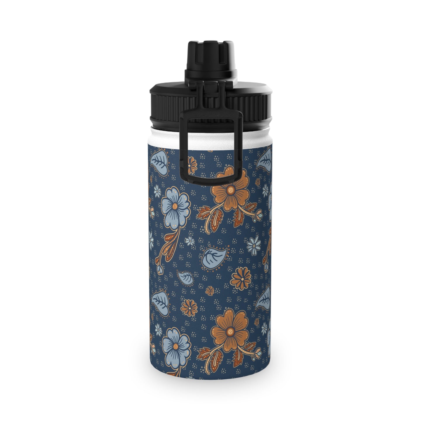 Timeless Elegance Stainless Steel Water Bottle, Sports Lid / Dark Blue