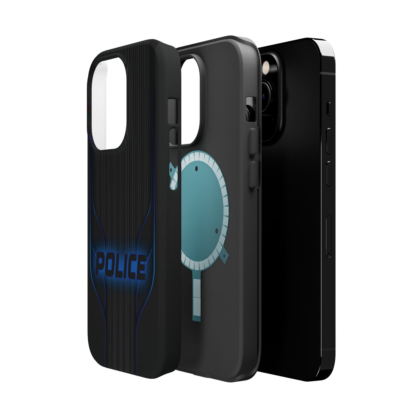 Police Magnetic Phone Cases, Blue Light