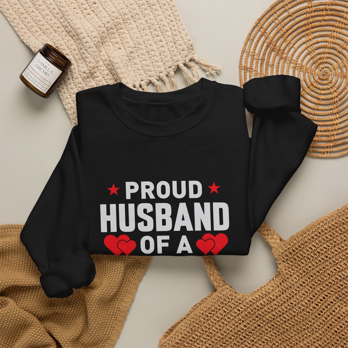 Proud Husband Crewneck Sweatshirt - Gifts for Him