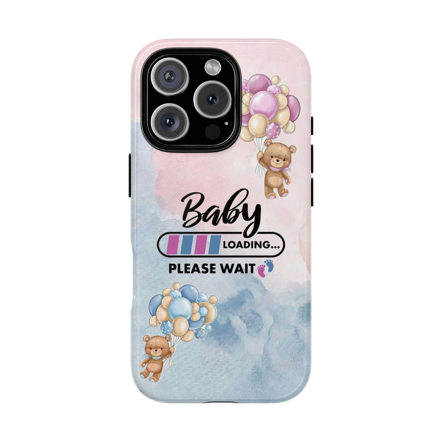 Cute Baby Loading Phone Case for iPhone - Maternity Cover for Pregnancy Reveal or Baby Shower