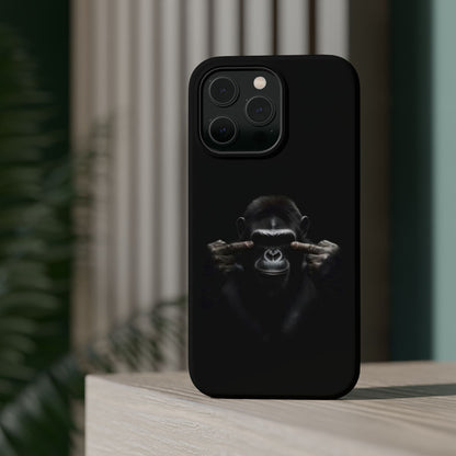 Edgy Gorilla Magnetic iPhone Case, Unique Cell Phone Cover