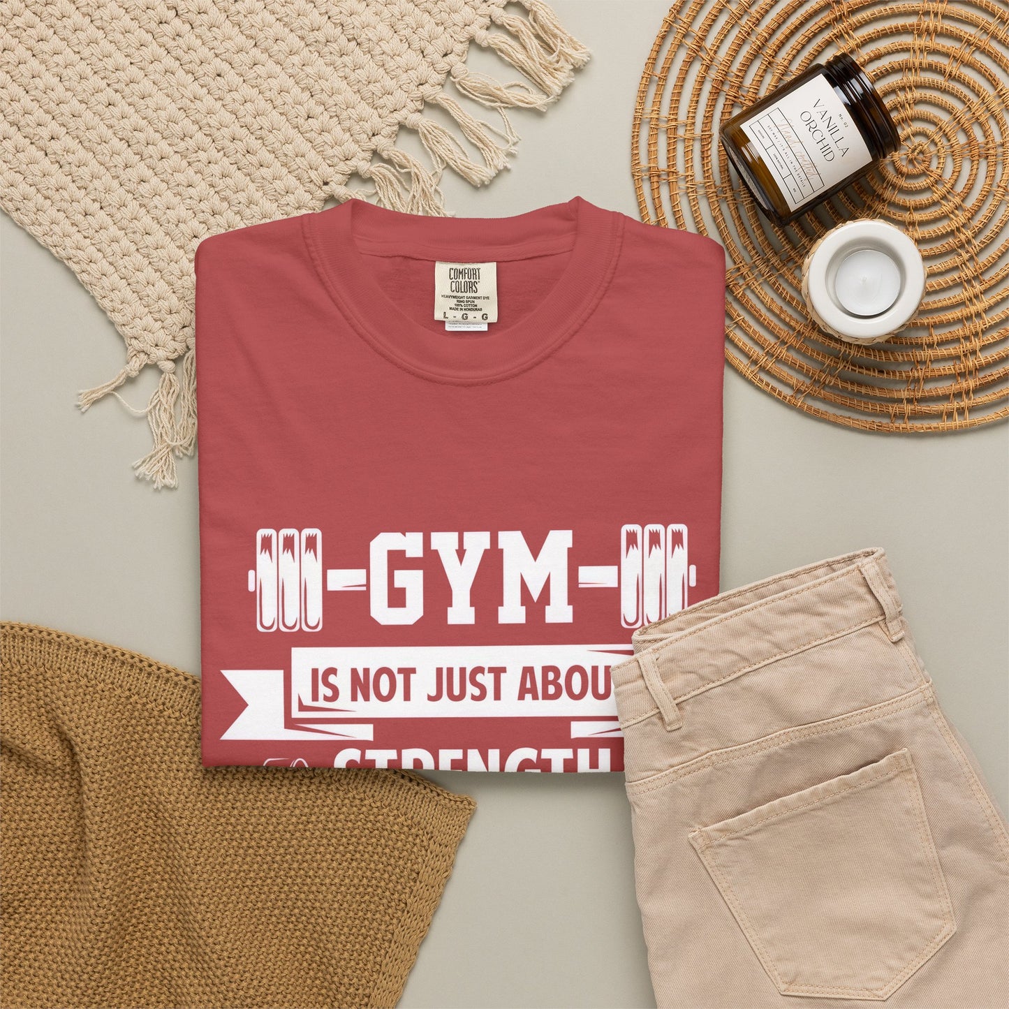 Strength Mind Gym T-Shirt - Unisex Garment-Dyed Tee