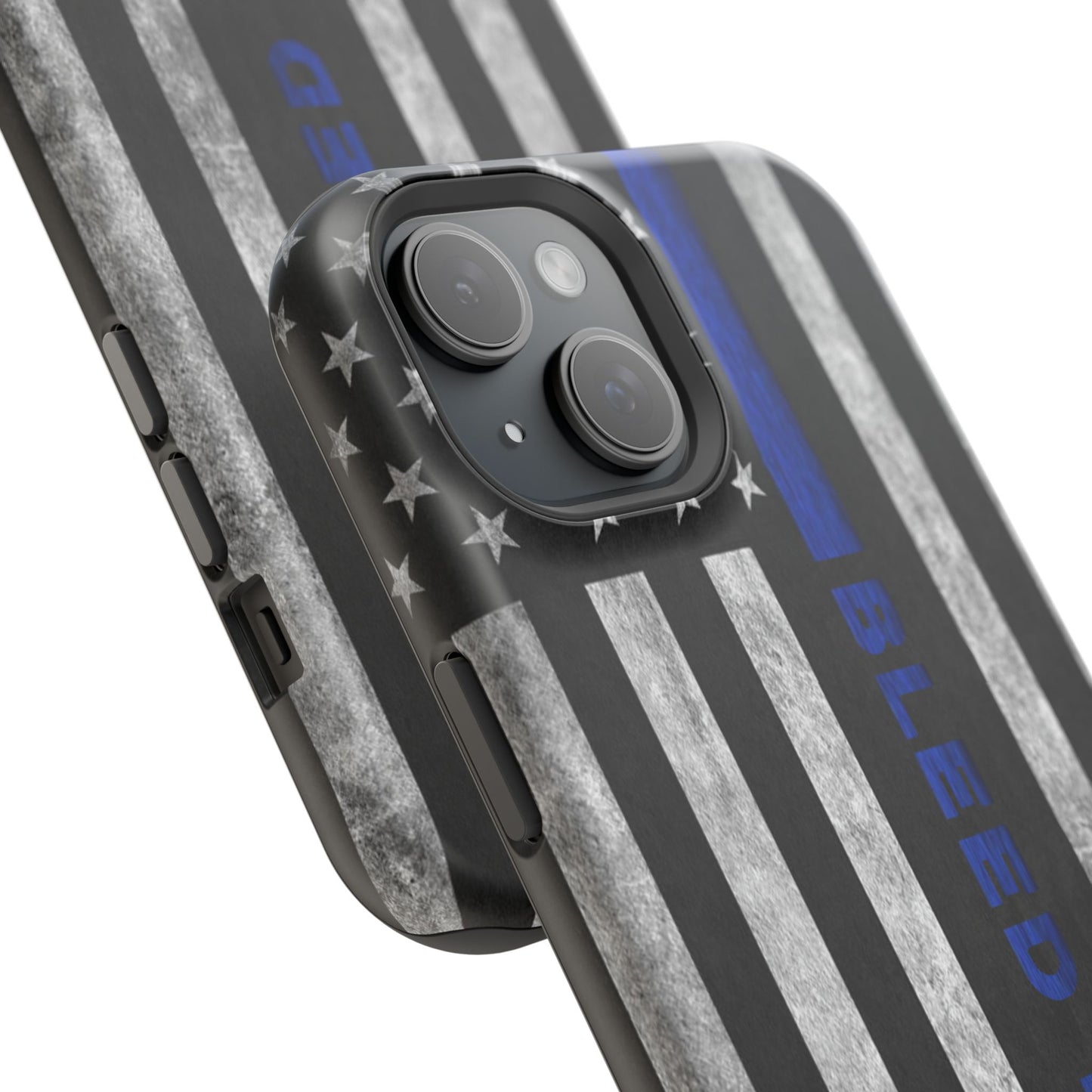 Police Magnetic Phone Cases, Bleed Blue