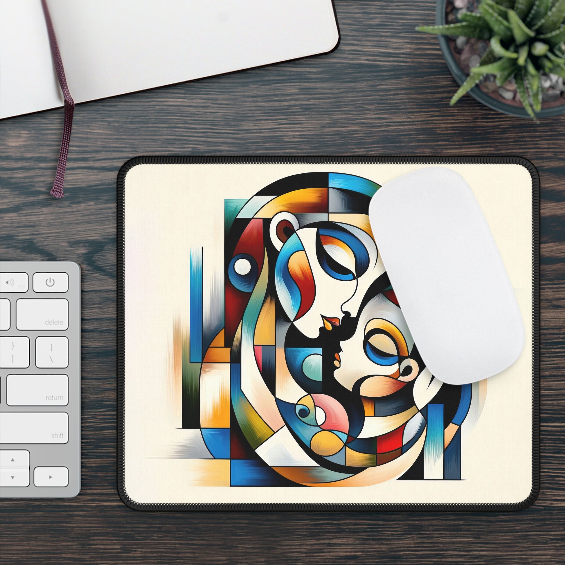 Mouse Pad - Digital Art Mat Mother with Child