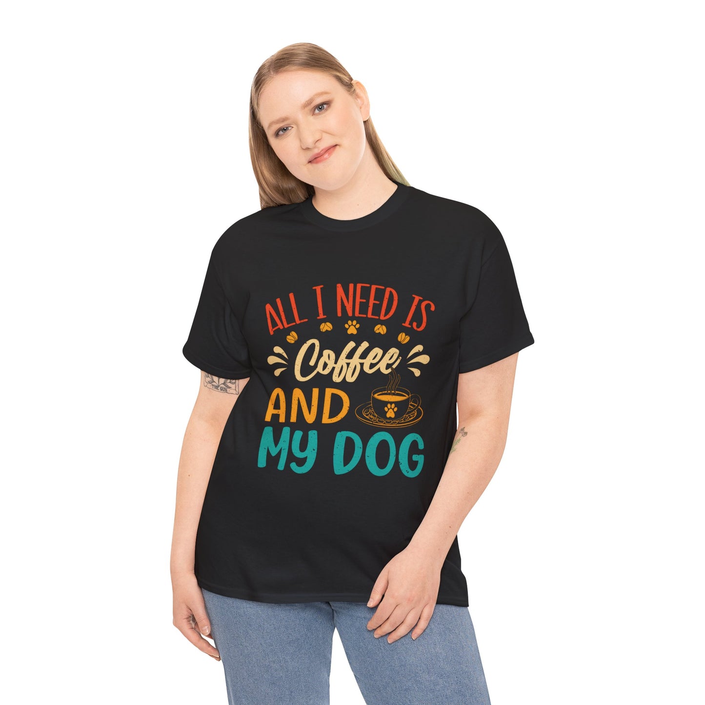 Coffee and Dog Lover Unisex Tee - Perfect Gift for Pet Owners