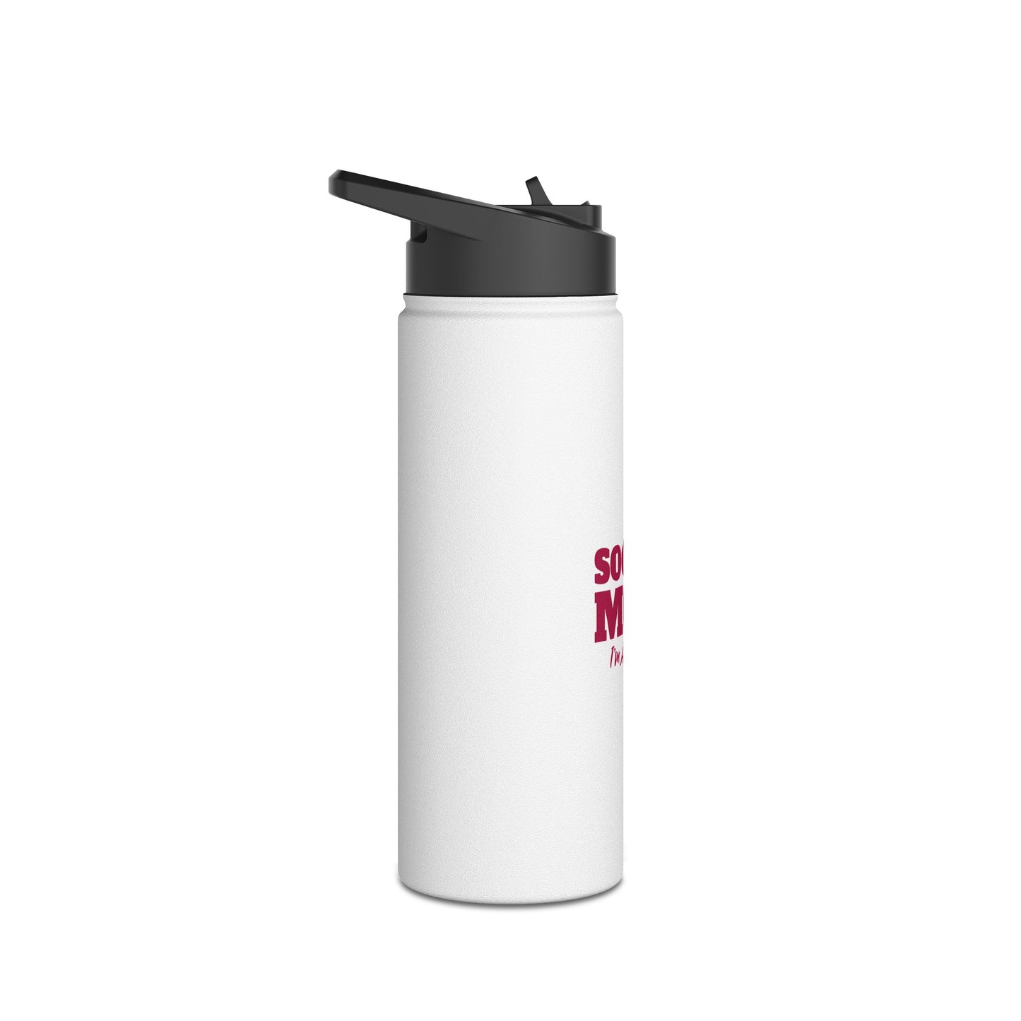 Soccer Mom Stainless Steel Water Bottle, Standard Lid