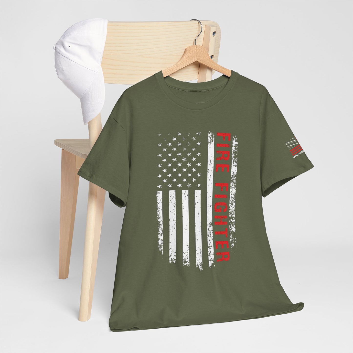 Firefighter Red Line T-shirt
