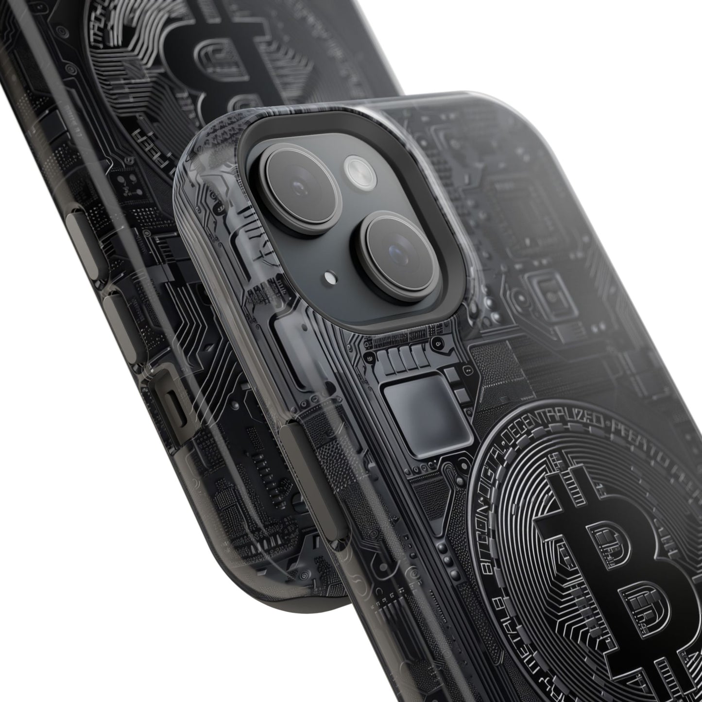 Black Bitcoin Magnetic iPhone Cases - Ideal for Tech Enthusiasts
