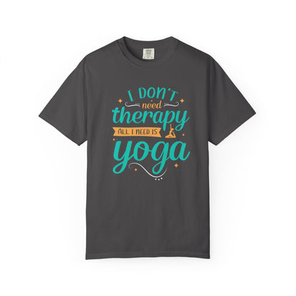 Yoga Therapy Unisex Garment-Dyed T-Shirt - Perfect for Mindfulness & Relaxation