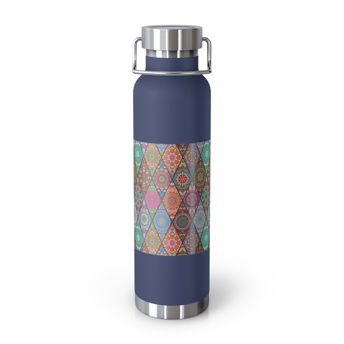 Mandala Argyle Copper Vacuum Insulated Bottle, 22oz