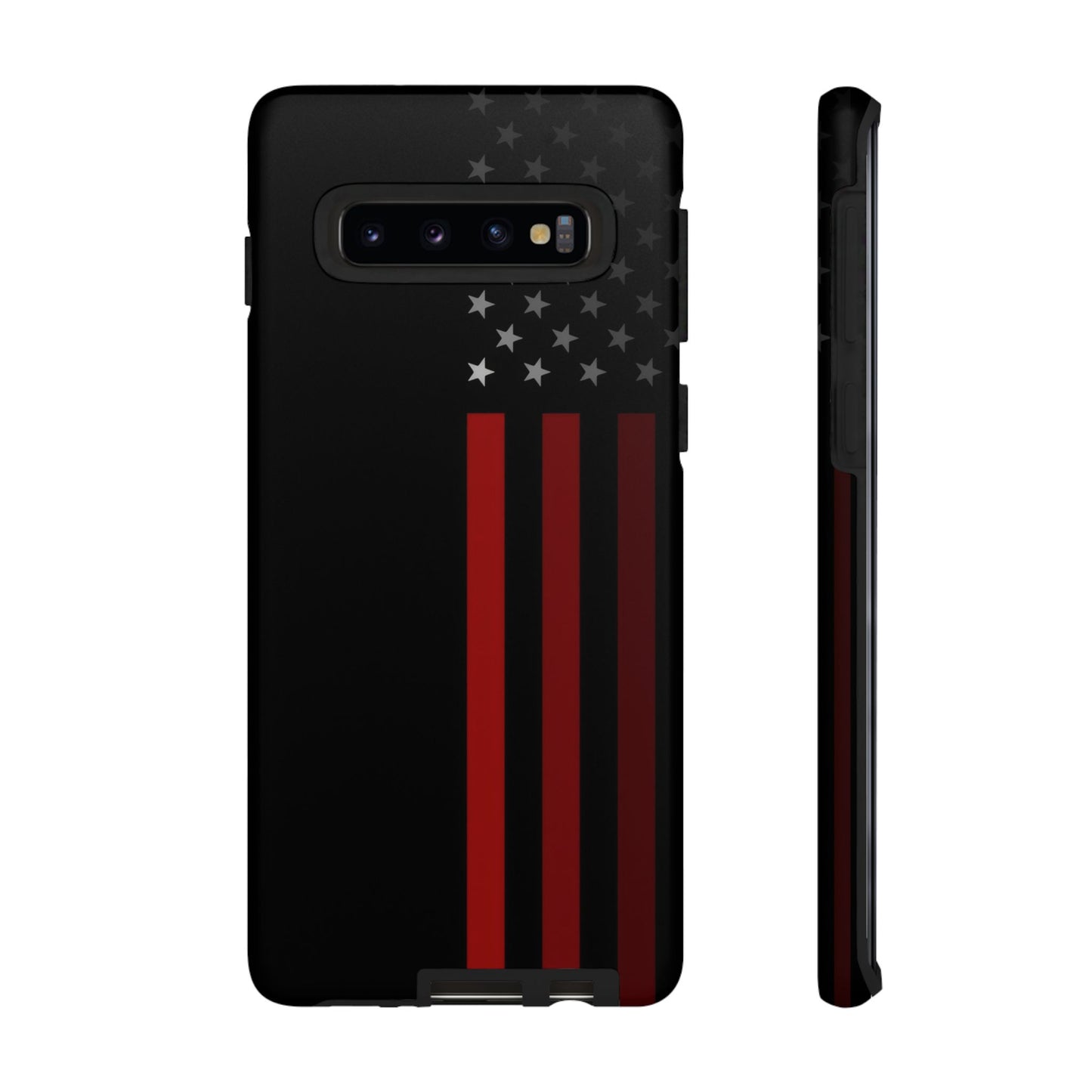 Patriotic Samsung Tough Cases, Red Line American Flag Phone Cover