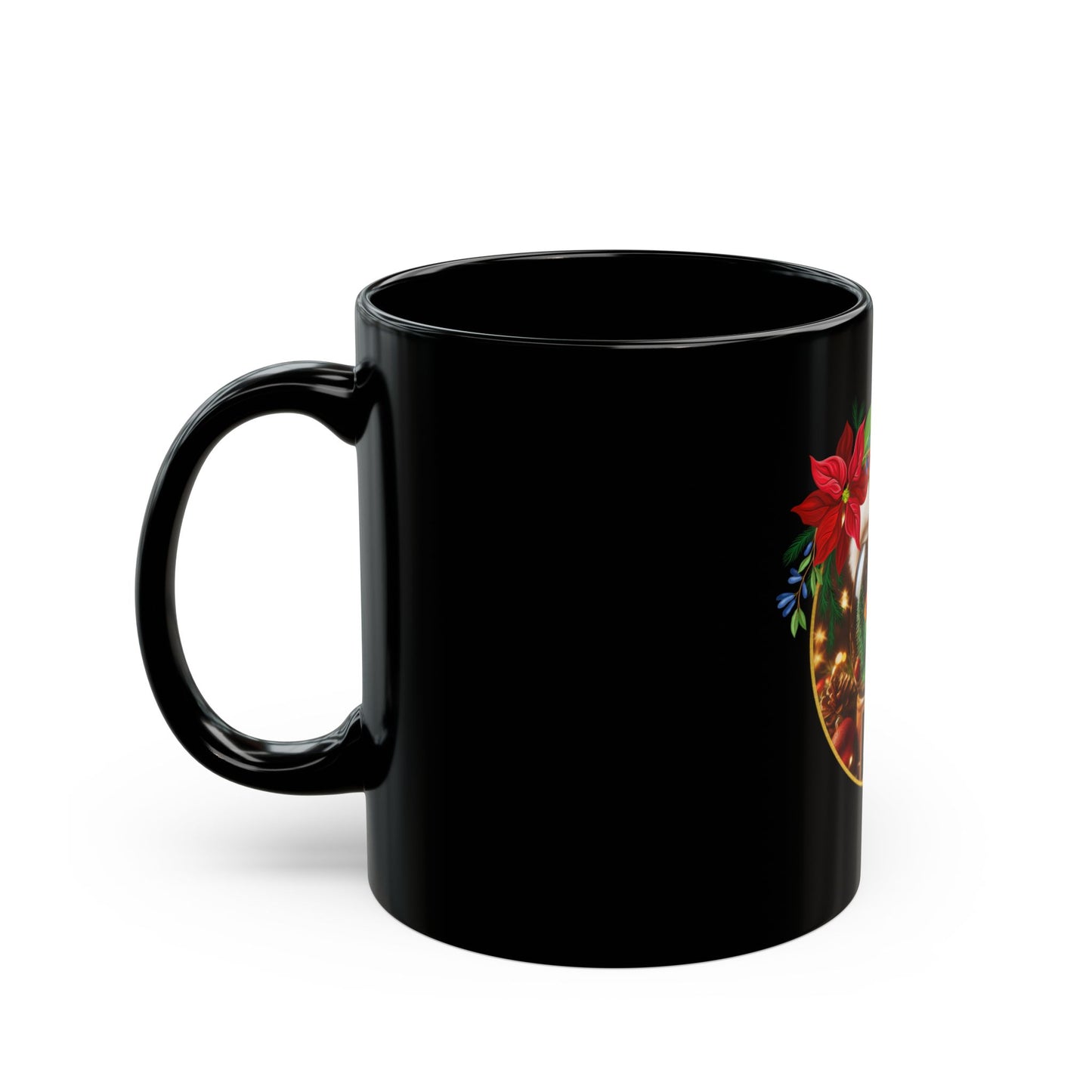 Fin-tastic Santa Black Mug - 11oz, 15oz