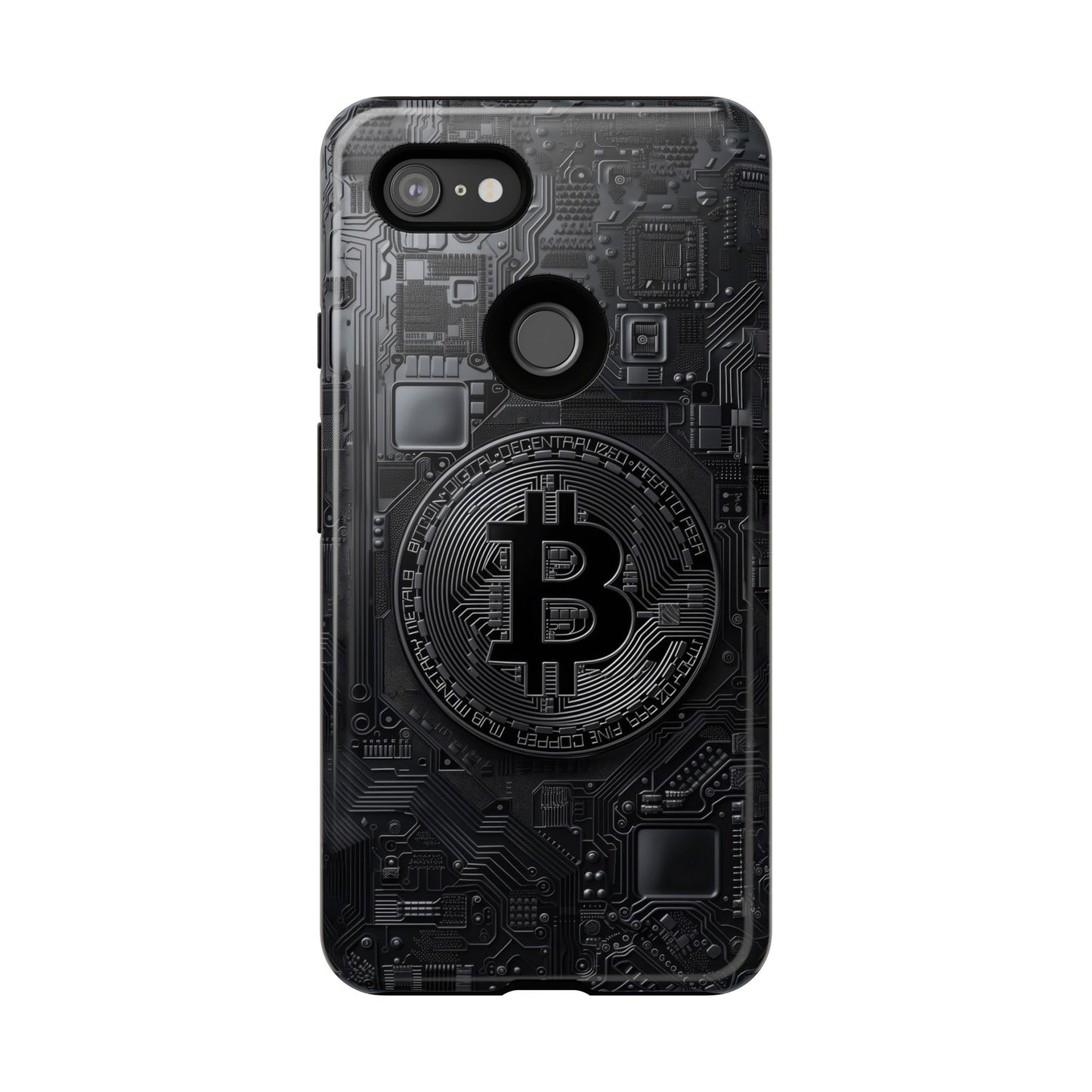 Bitcoin Google Pixel Tough Phone Case, Cryptocurrency Protection Cover