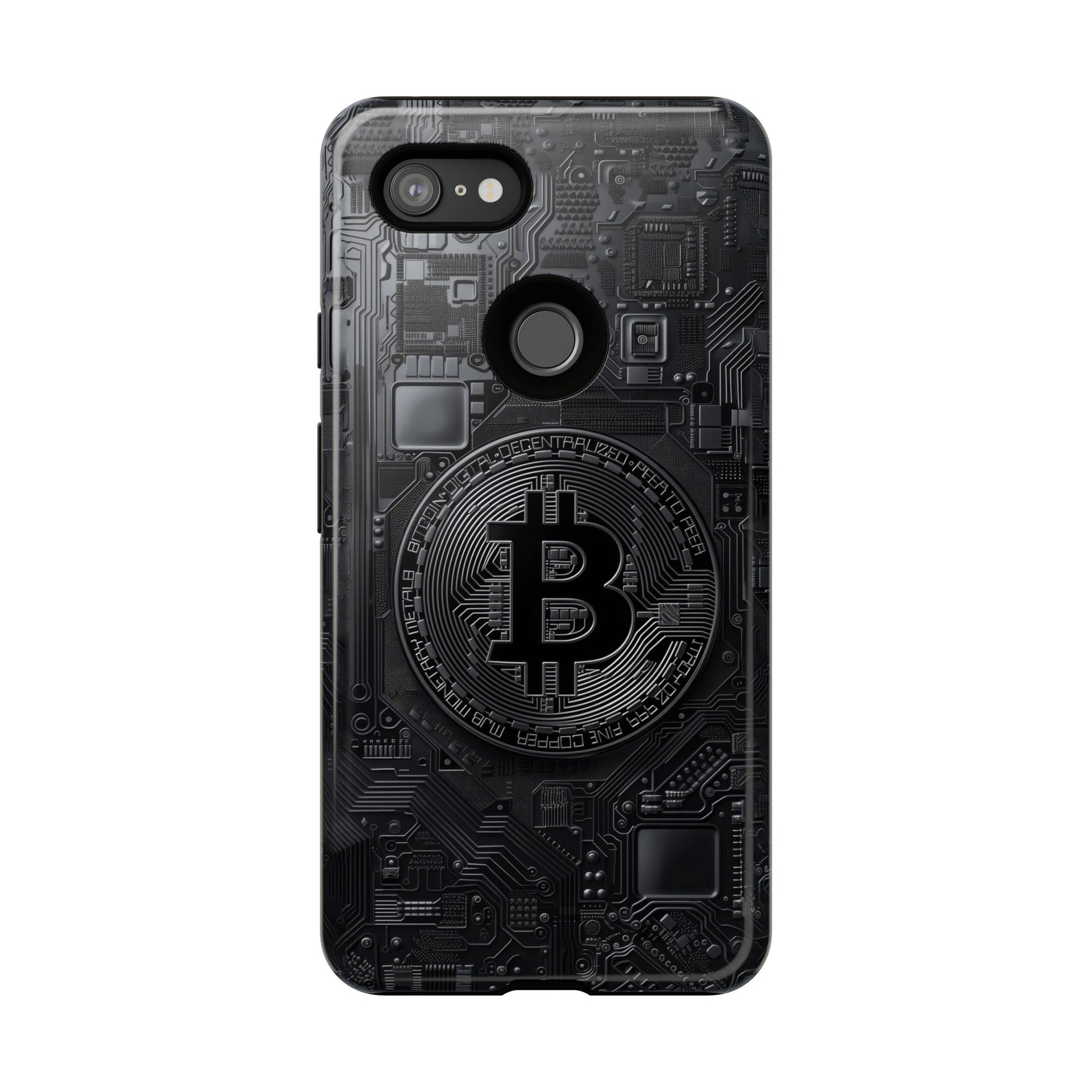 Bitcoin Google Pixel Tough Phone Case, Cryptocurrency Protection Cover
