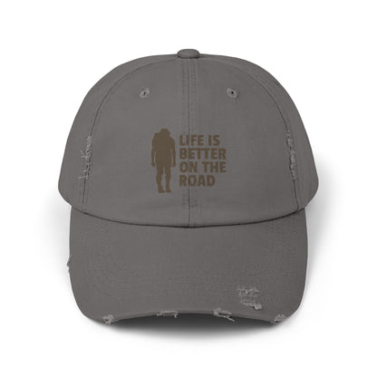 Life Is Better On The Road Unisex Distressed Cap