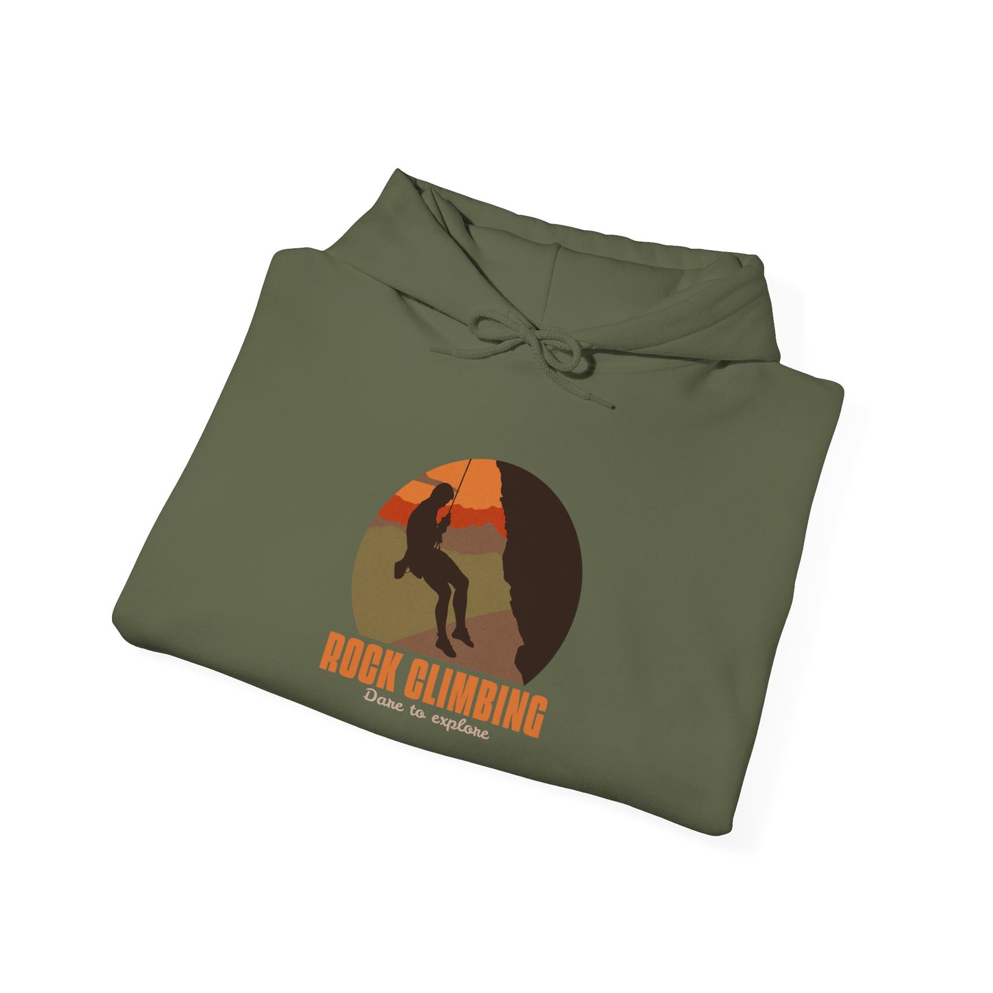 Rock Climbing Dare To Explore Unisex Heavy Blend™ Hooded Sweatshirt