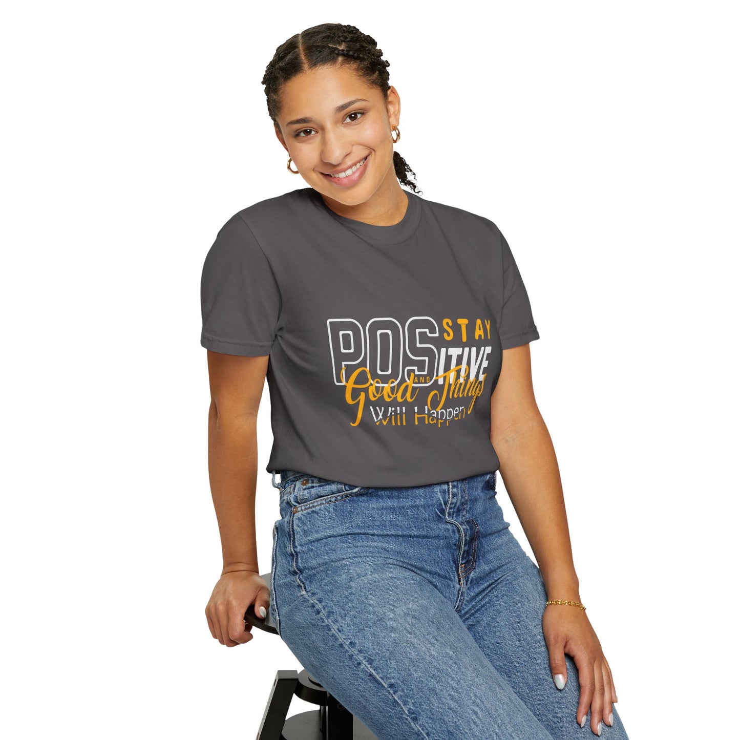Unisex Positive Vibe T-Shirt - Stay Positive Good Things Will Happen