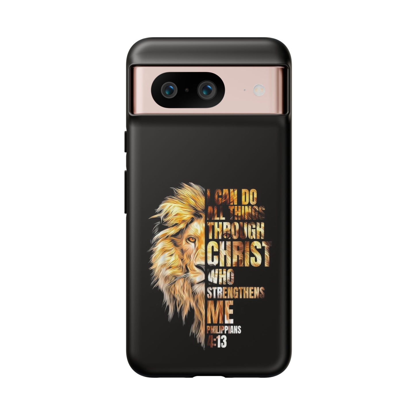 Inspirational Lion  Google Pixel Phone Case, Strength & Faith, Christian Accessories