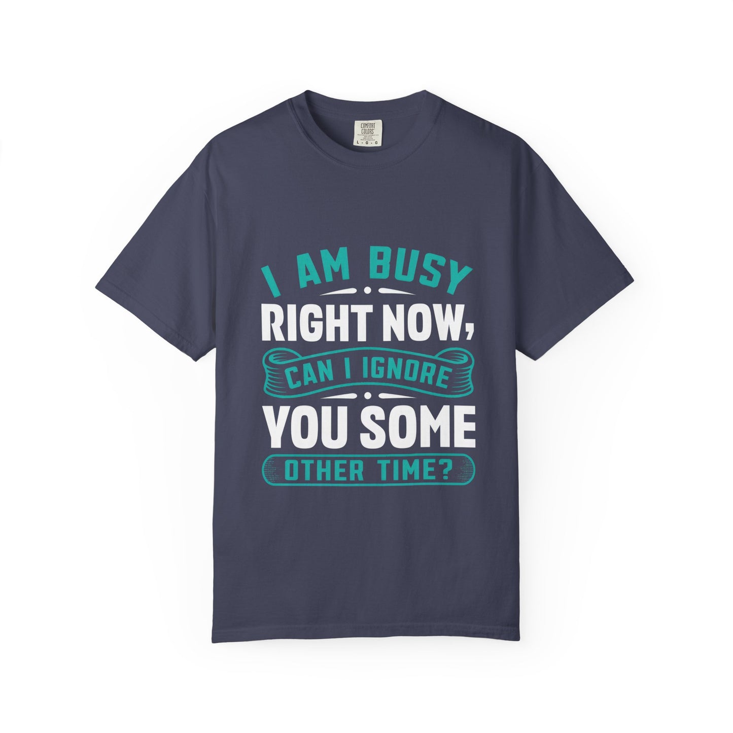 Sarcastic Unisex T-Shirt - 'I Am Busy Right Now, Can I Ignore You Some Other Time?'