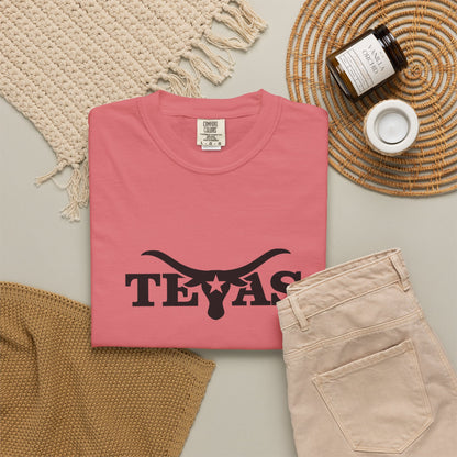Texas Unisex Garment-Dyed T-Shirt - Cool Western Vibe for Everyday Wear