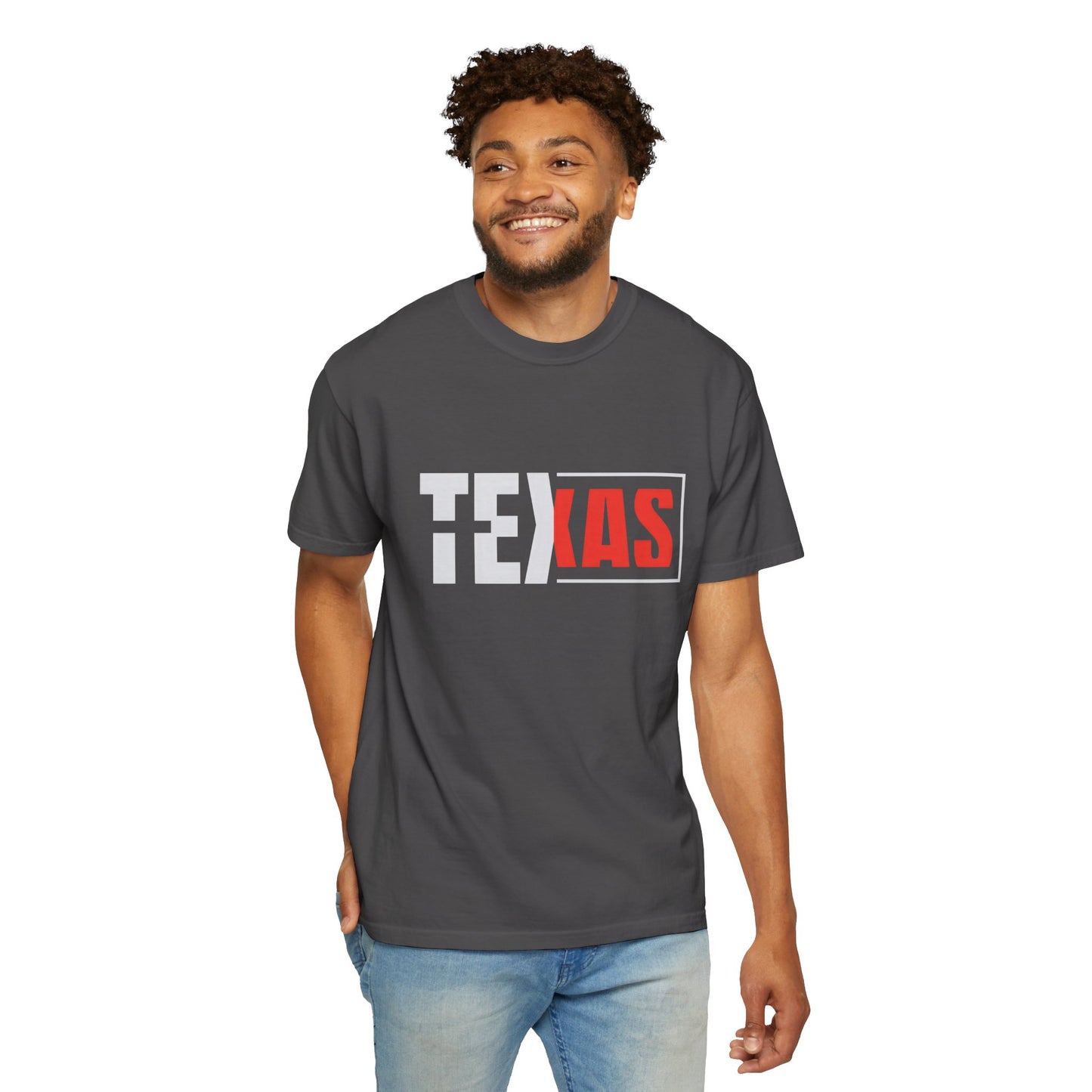 Texas Graphic Unisex Garment-Dyed T-Shirt - Casual Style for State Pride