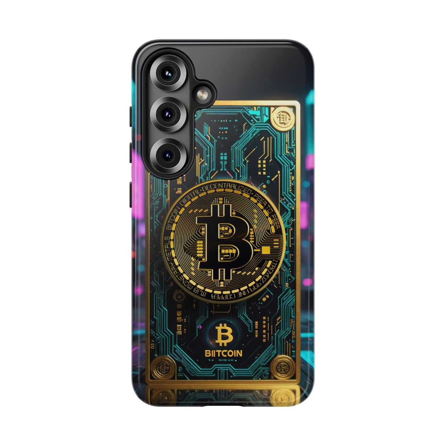 Bitcoin Samsung Phone Case - Tough Cases with Cryptocurrency Design