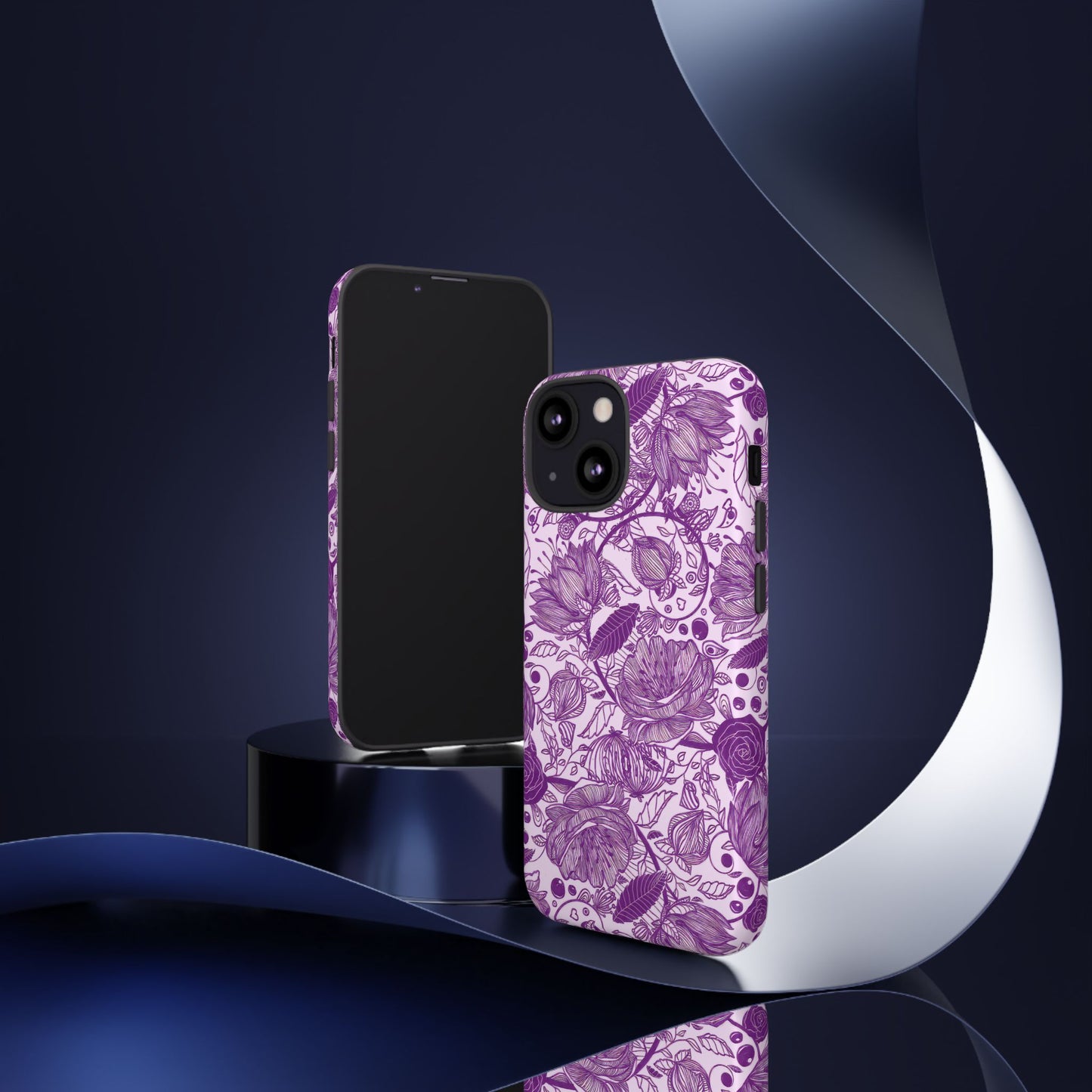 Graphical Garden: Purple Edition iPhone Tough Cases
