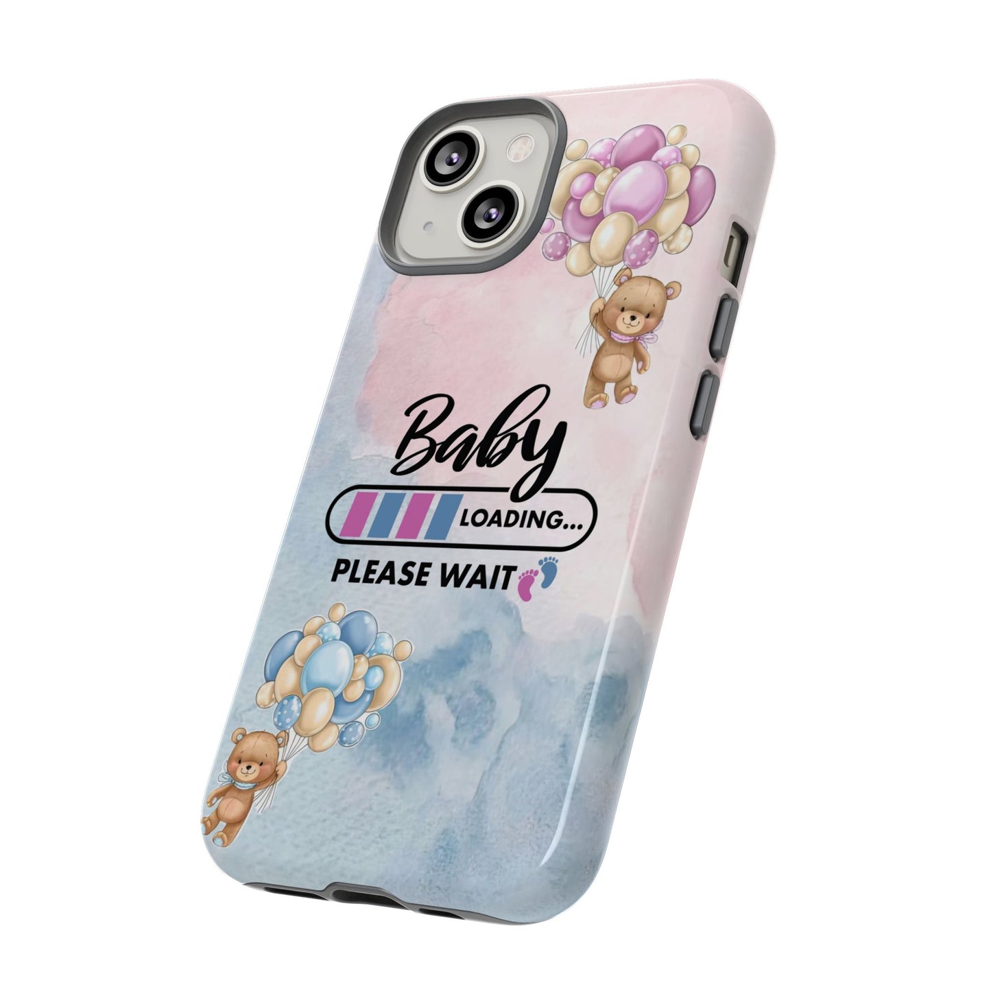 Cute Baby Loading Phone Case for iPhone - Maternity Cover for Pregnancy Reveal or Baby Shower