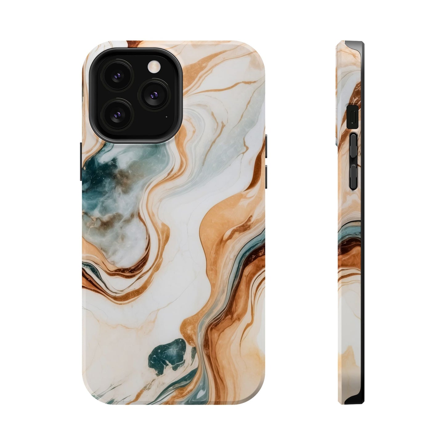 Stylish Magnetic Phone Cases, Abstract Marble Design for Everyday Use