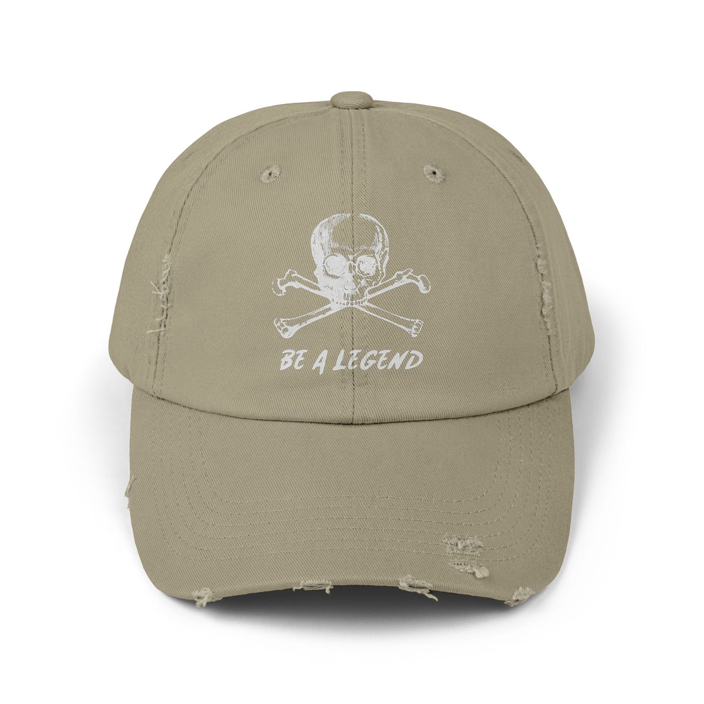 Be A Legend Unisex Distressed Cap